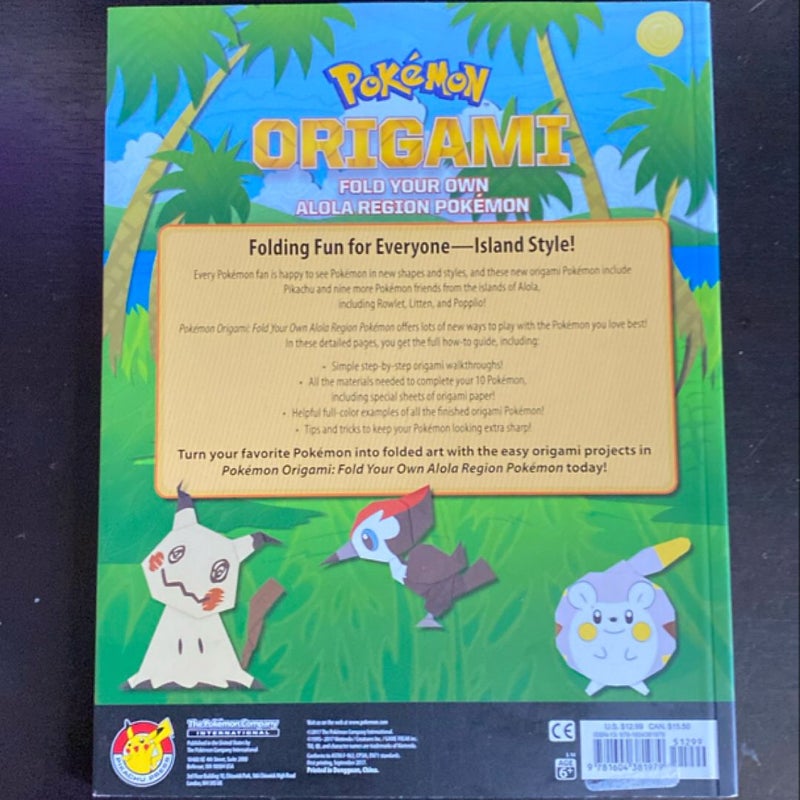 Pokémon Origami: Fold Your Own Alola Region Pokémon