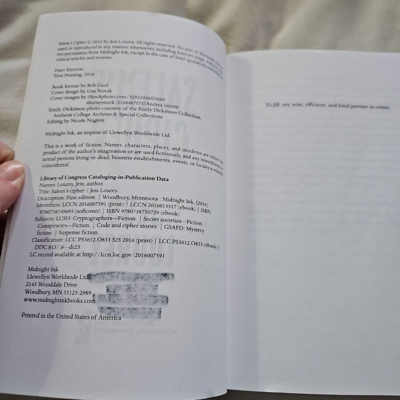 Salem's Cipher