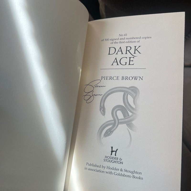 Dark Age (SIGNED FISRT EDITION, No. 41 of 500 Goldsboro) *RARE*