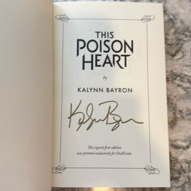 This Poison Heart (Owlcrate Edition) 