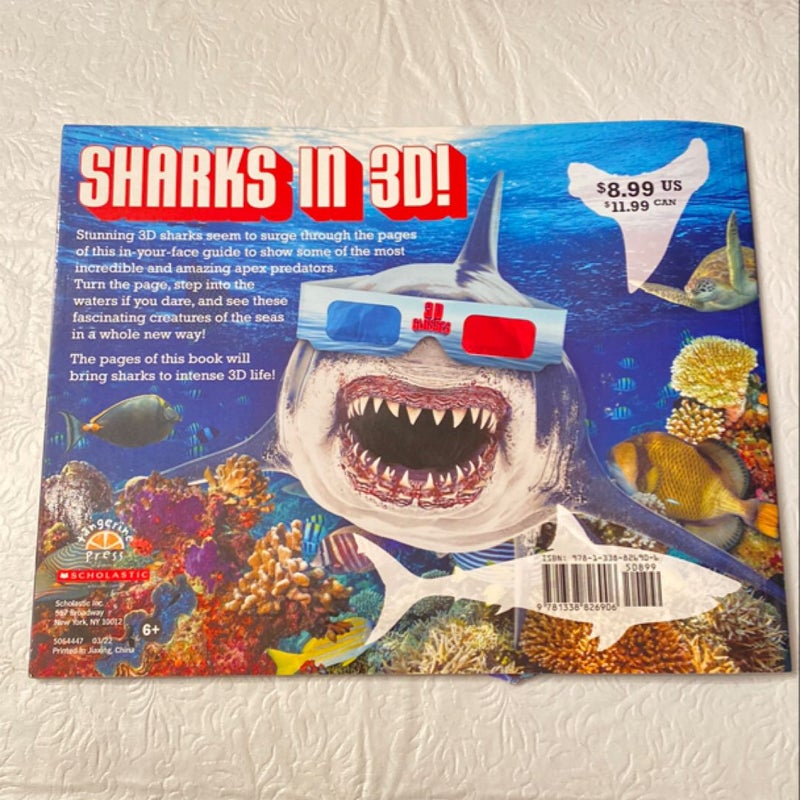  3 D Sharks!!!  3D Glasses Incuded 