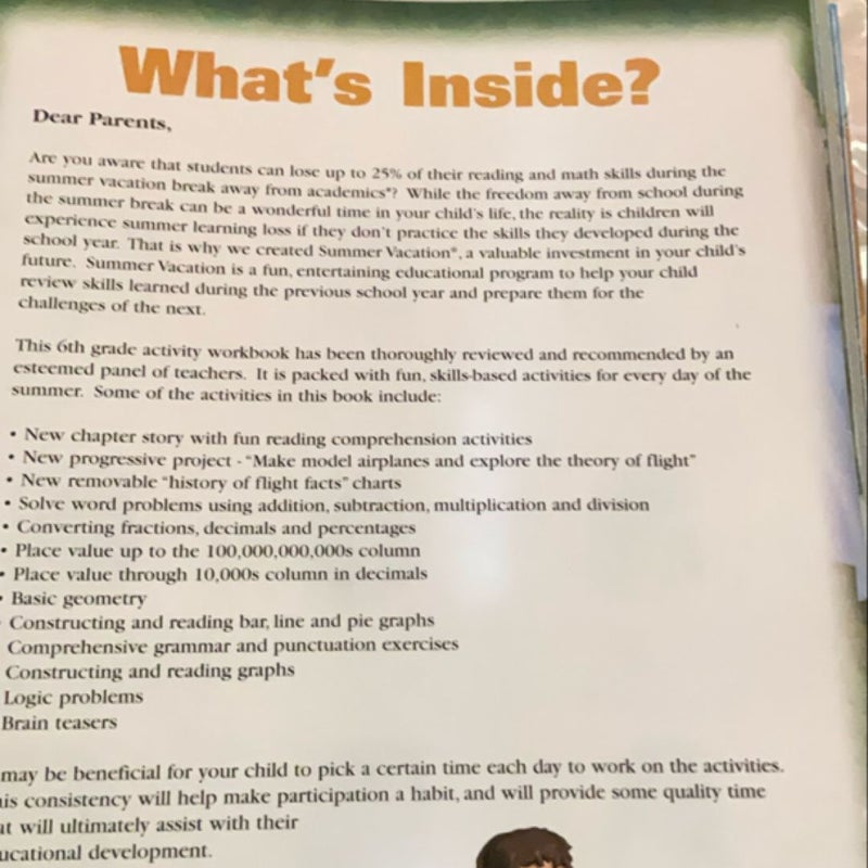 The Summer Activity Book Grade 6