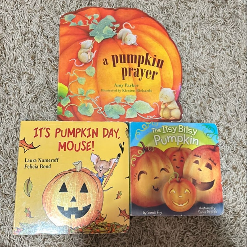 3 Book Pumpkin Set