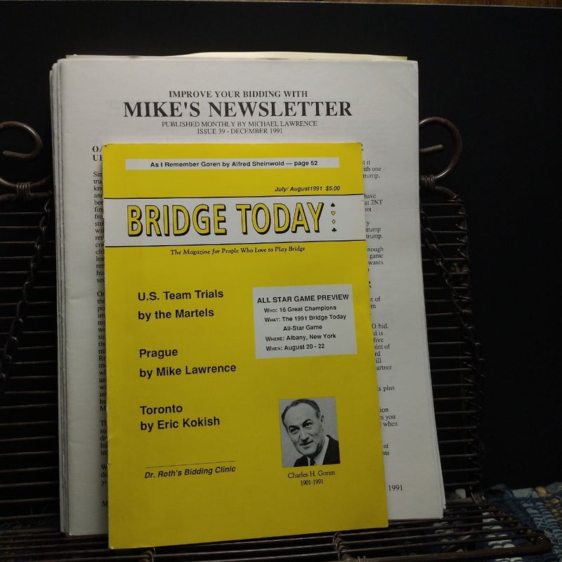 Bridge Today and Mikes Newsletter 1991-1998