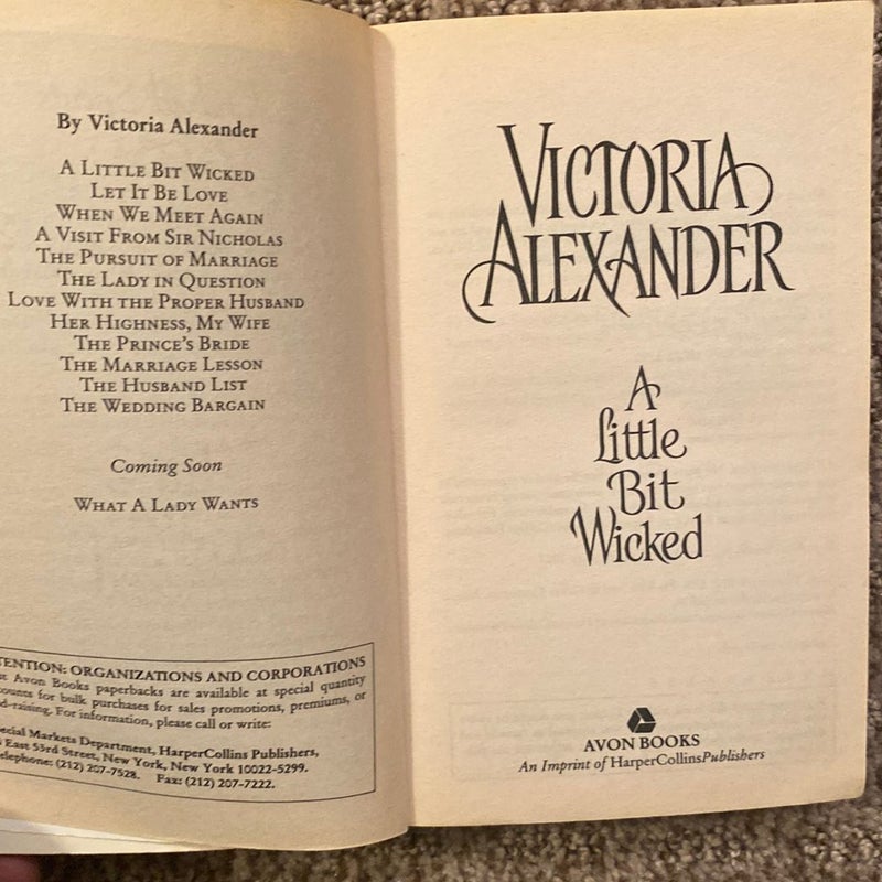 Victoria Alexander Novels