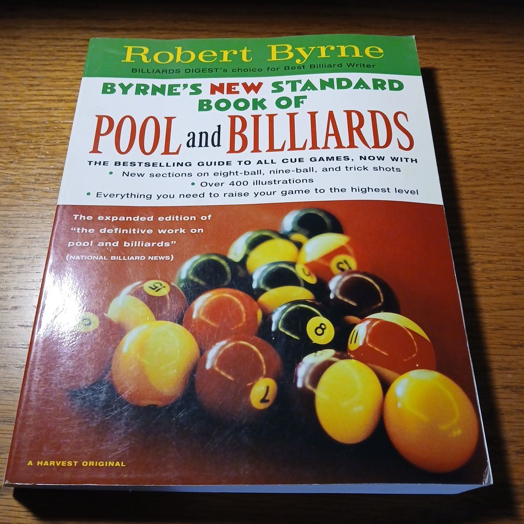 BYRNE'S WONDERFUL WORLD OF POOL AND BILLIARDS: A By Robert Byrne - Hardcover VG+ 9780151001668