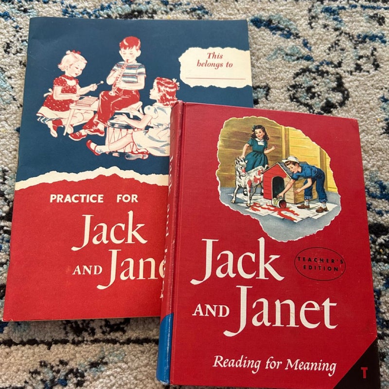 Jack and Janet Reading for Meaning Teachers Edition and workbook 