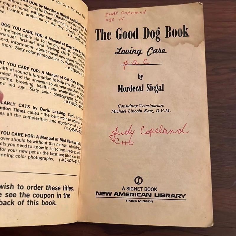 The Good Dog Book