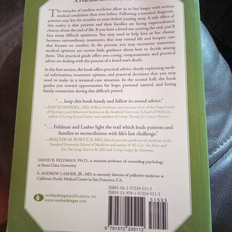 The End-of-Life Handbook by David B. Feldman, S. Andrew Lasher, Ira Byock