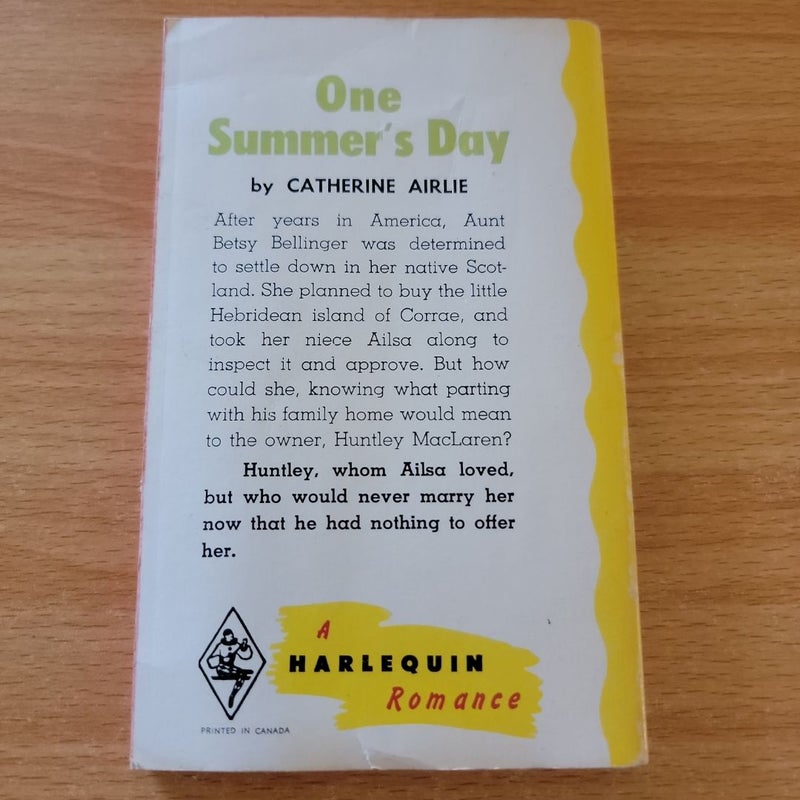 One Summer's Day (1961 Harlequin)