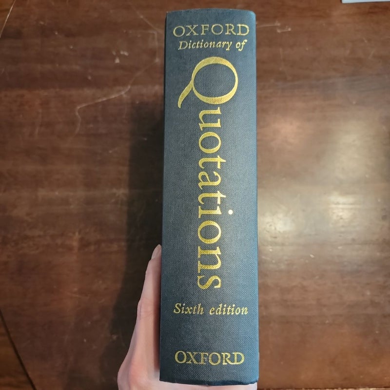 The Oxford Dictionary of Quotations