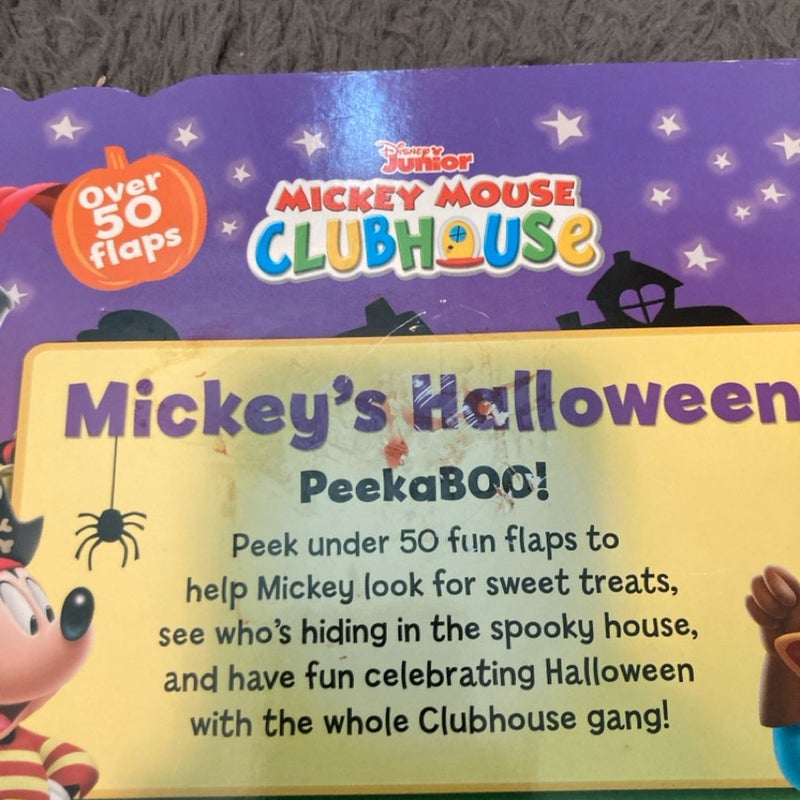 Mickey Mouse Clubhouse Mickey's Halloween and haunted howlowee Halloween books