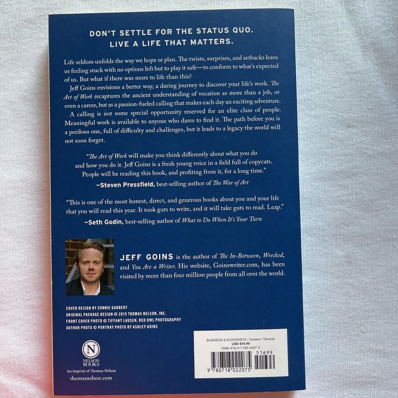 The art of work by jeff goins paperback pangobooks