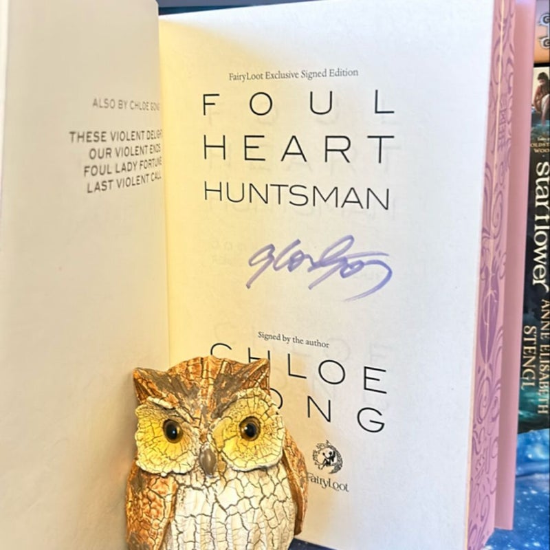 Foul Heart Huntsman SIGNED *Fairyloot* exclusive 