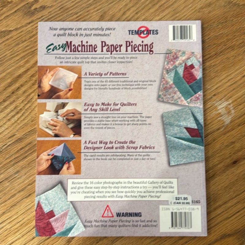 Easy Machine Paper Piecing