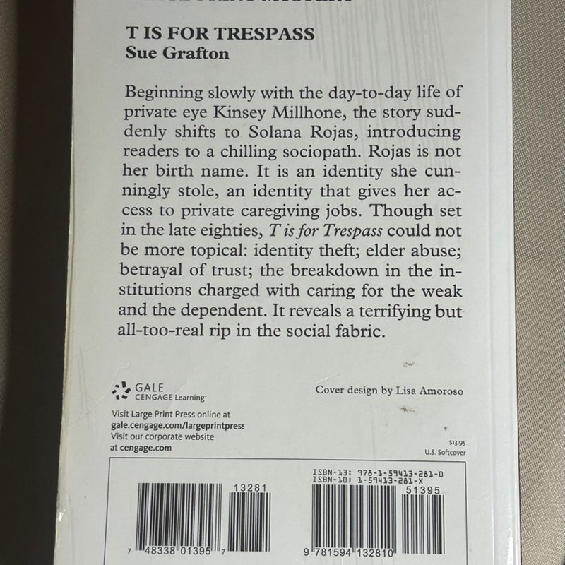 T Is for Trespass