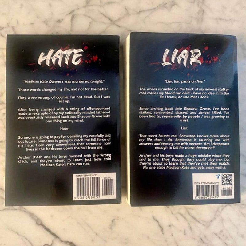 OOP Hate & Liar (Madison Kate series)