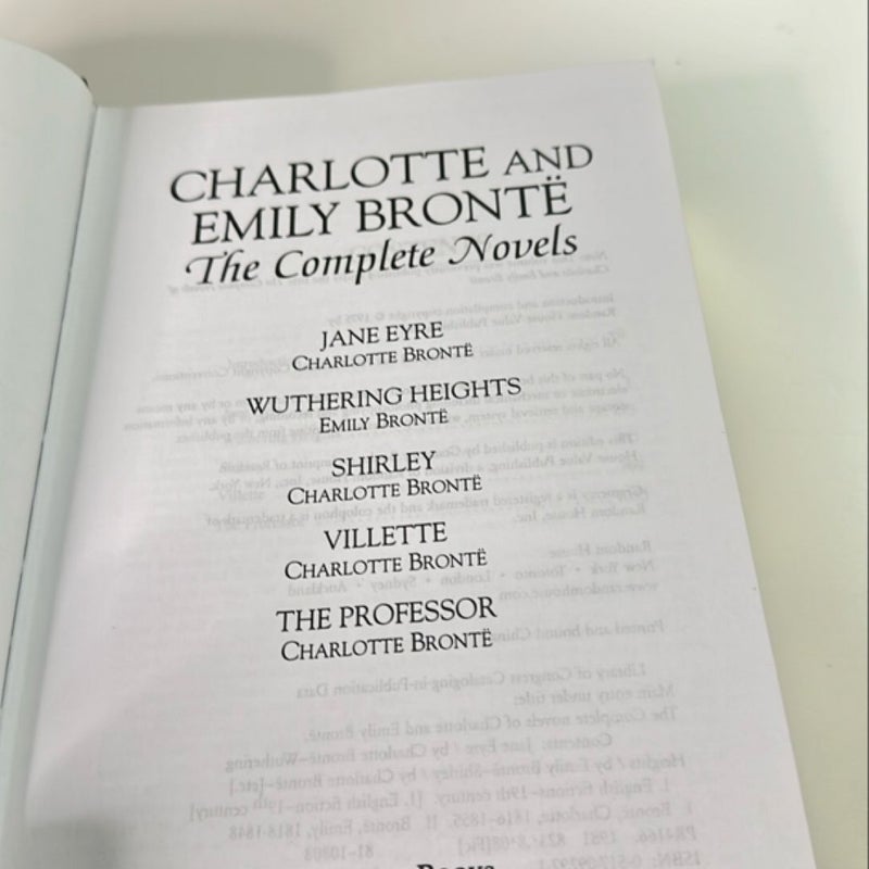 The Complete Novels by Charlotte Brontë and Emily Brontë Rare 1975 Edition