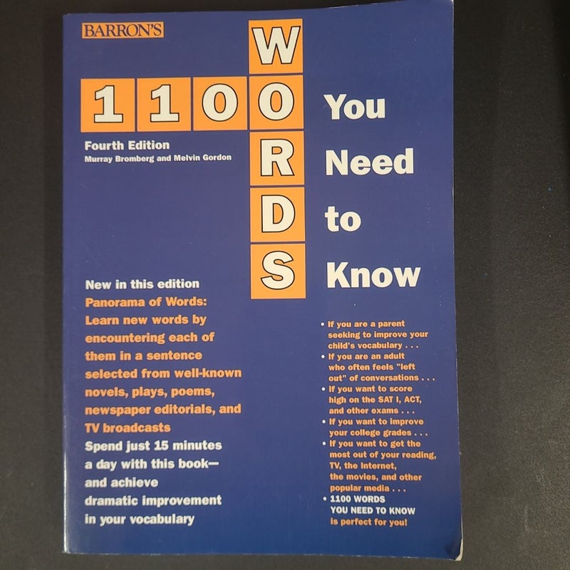 1100 Words You Need to Know