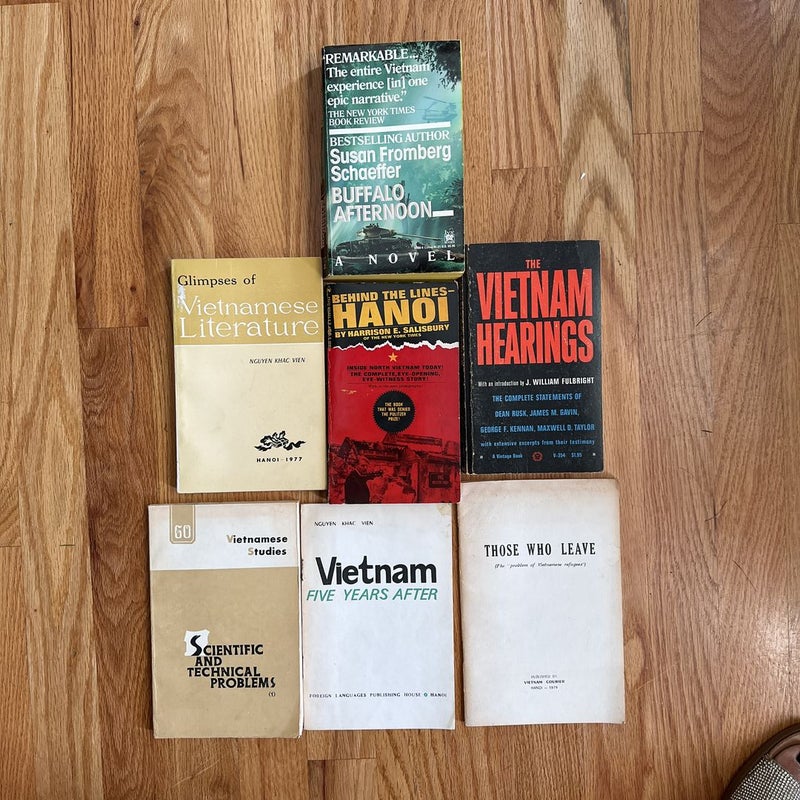 Lot of 7 paperback books on Vietnam 