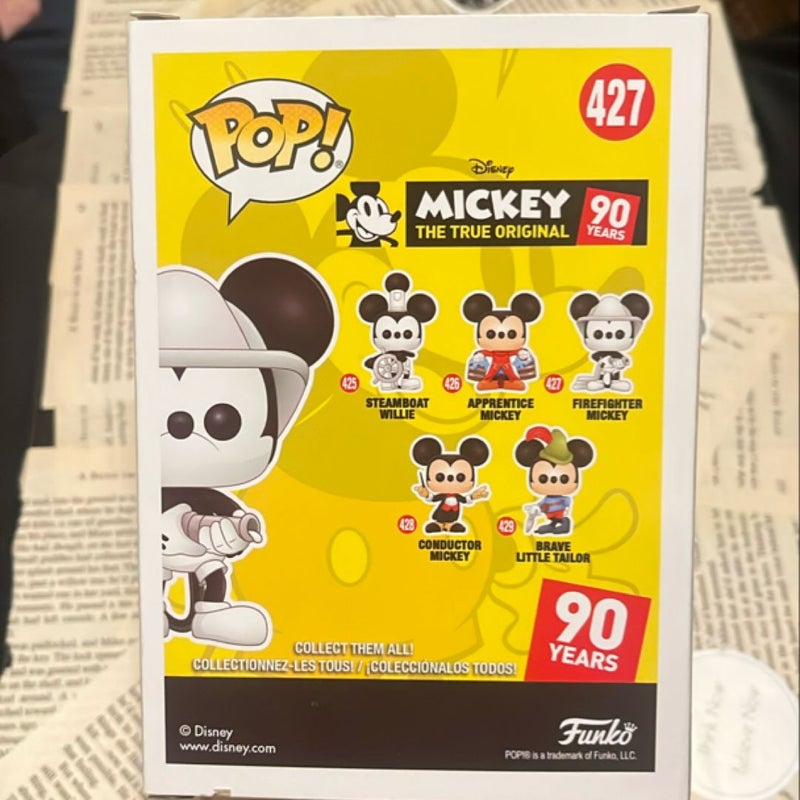 Mickey 90 years pop 427 firefighter Mickey