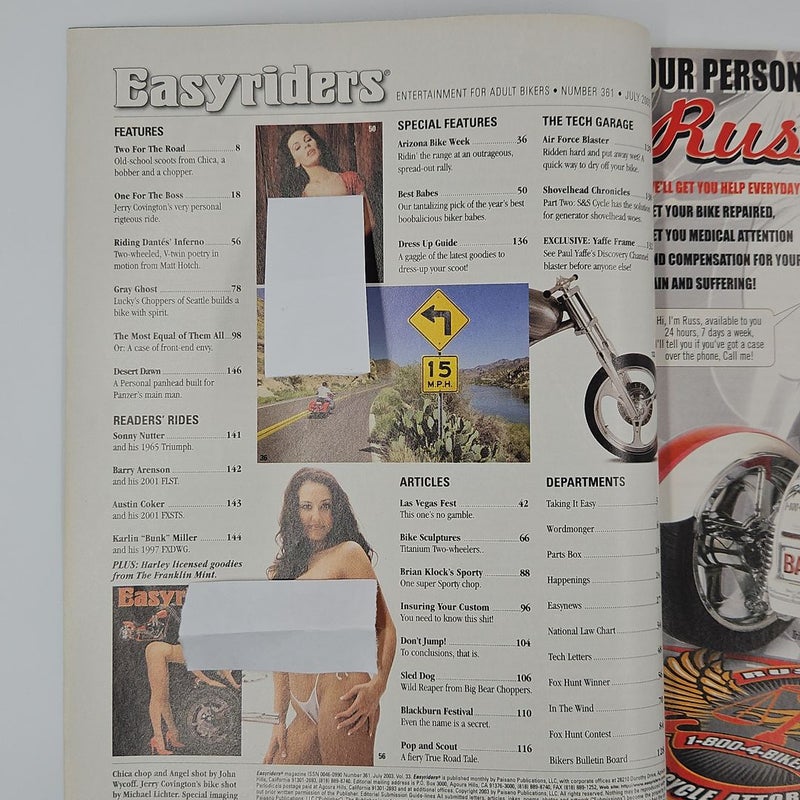 Easyriders Magazine July 2003