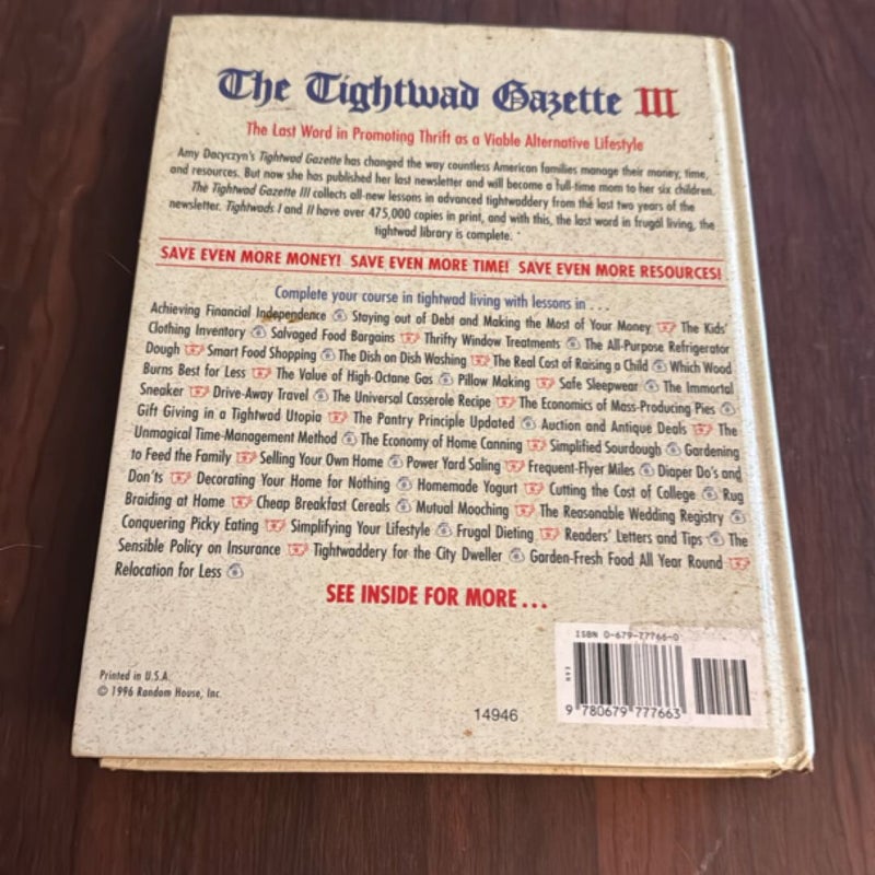 The Tightwad Gazette III