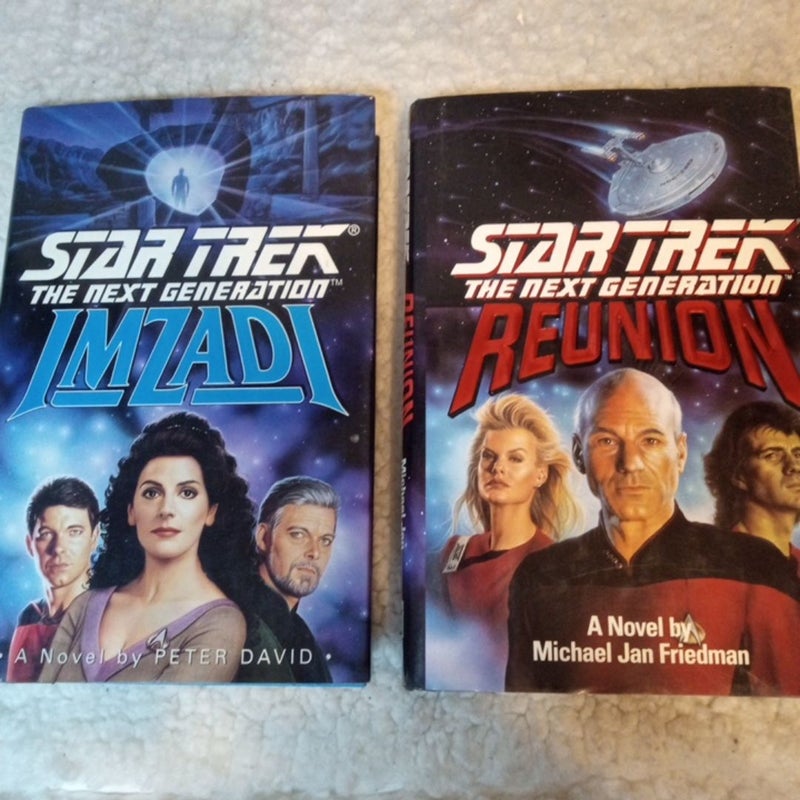 Star Trek The Next Generation Reunion & Imzadi 2 Book Bundle