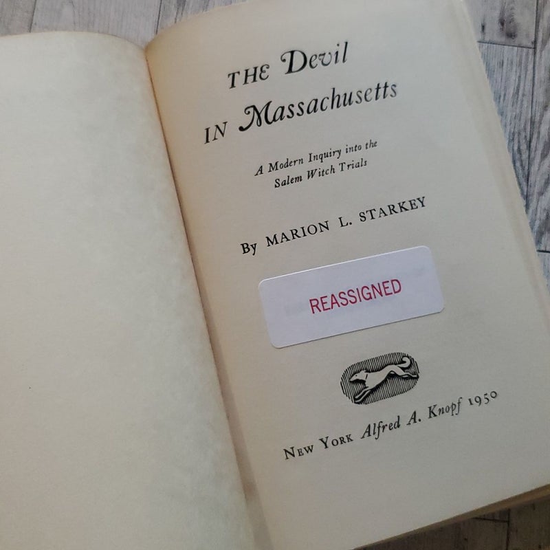 The Devil in Massachusetts *Vintage 1949*