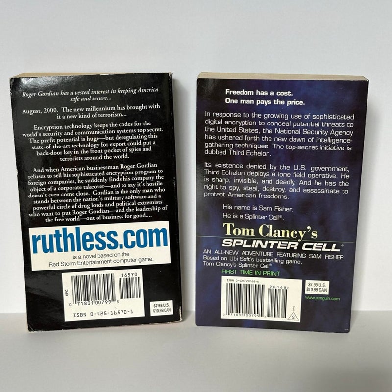 Tom Clancy Book Bundle, 3 books