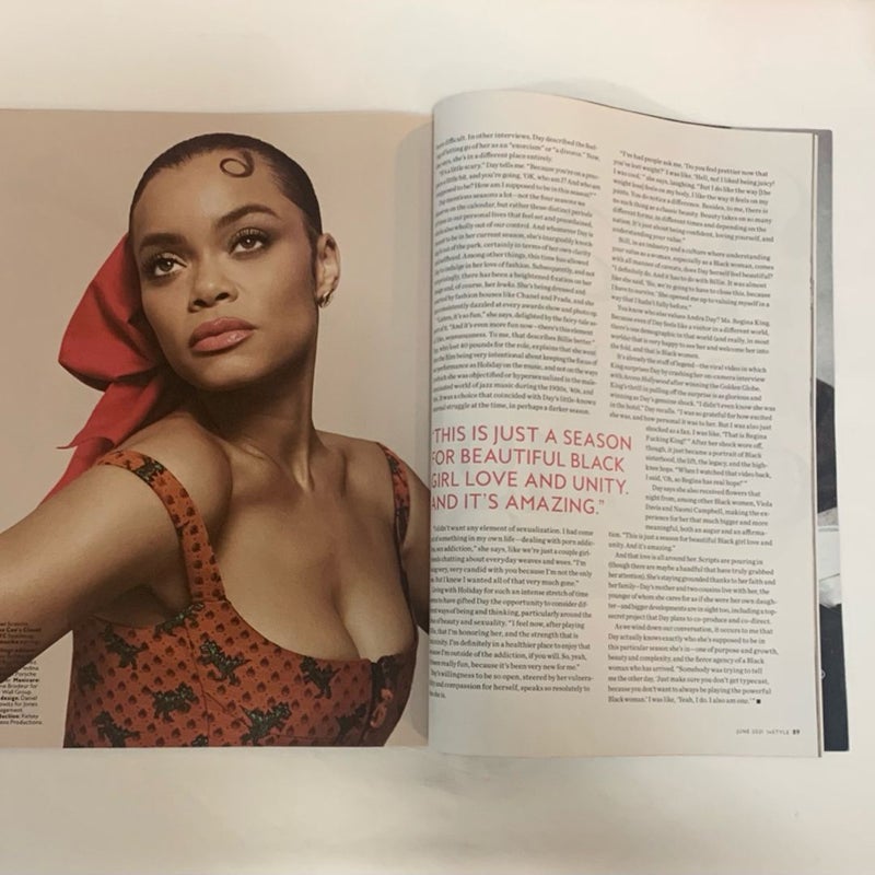 Instyle Andra Day Issue June 2021 Magazine  Plus Versace Dylan Blue Insert 