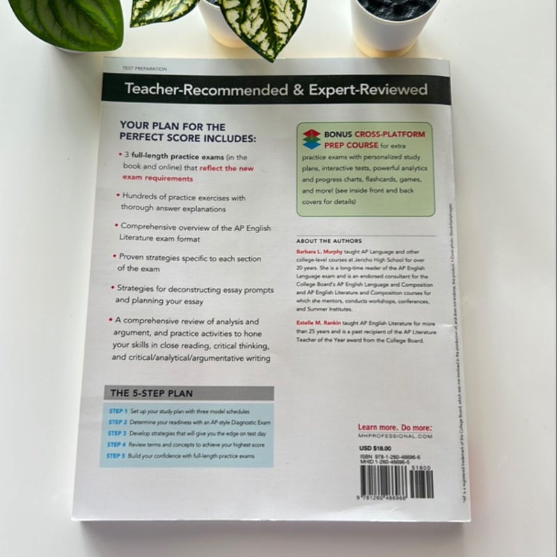 5 Steps To A 5 McGraw Hill AP English Literature Prep Book 2021