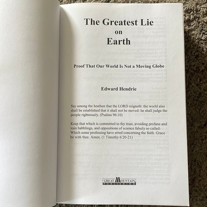 The Greatest Lie on Earth