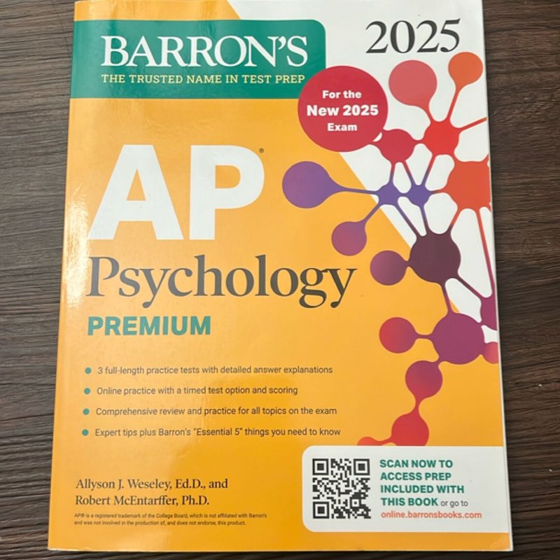 AP Psychology Premium, 2025: Prep Book for the New 2025 Exam with 3 ...