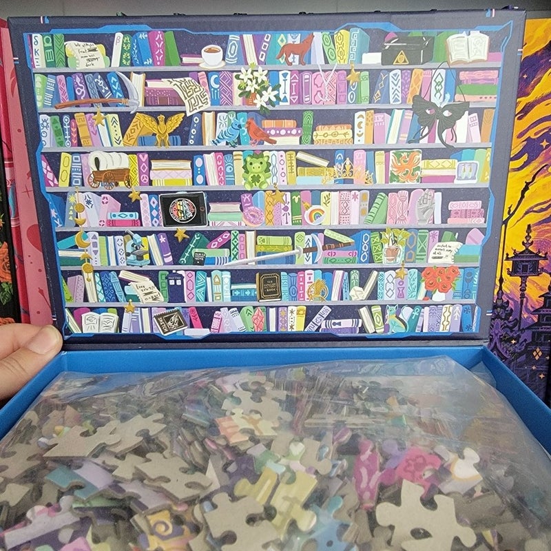 Illumicrate The Science Fiction Bookcase 1000 Piece Puzzle