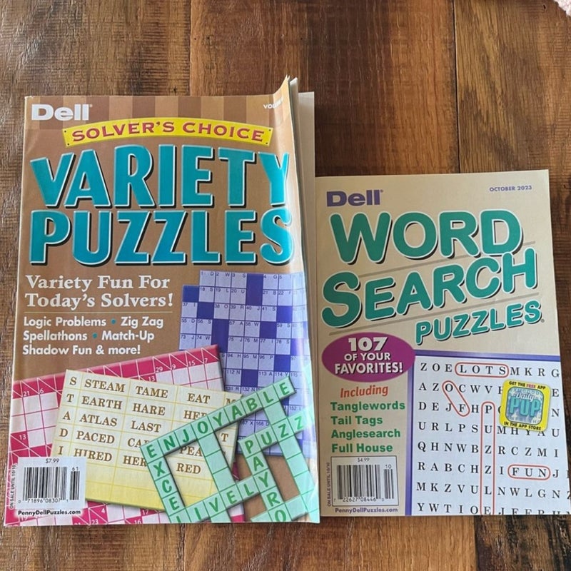  Dell Word Search & Variety Puzzles