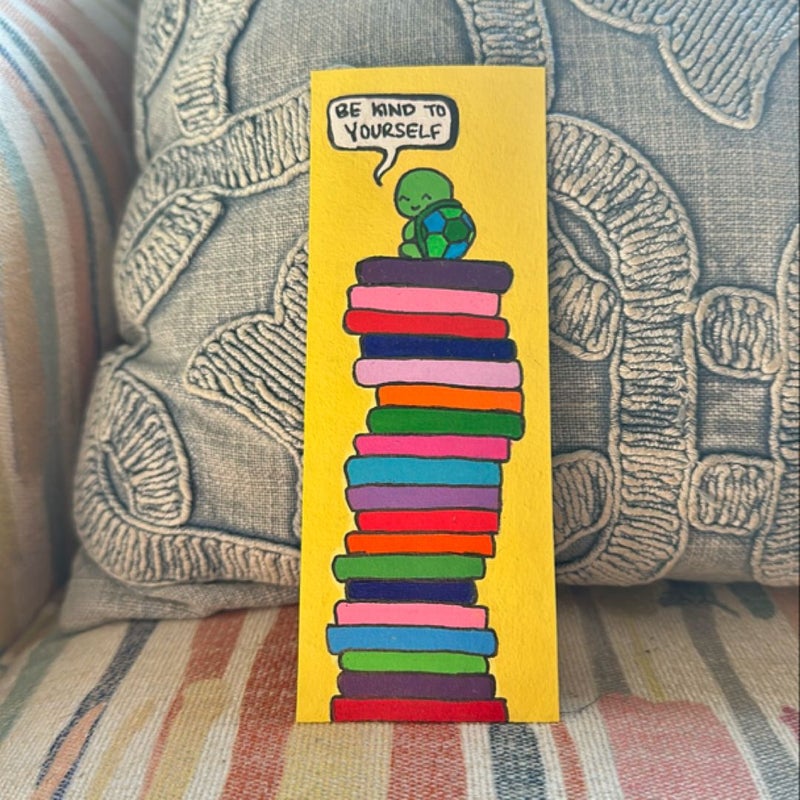 Hand Painted “Be Kind To Yourself” Bookmark 