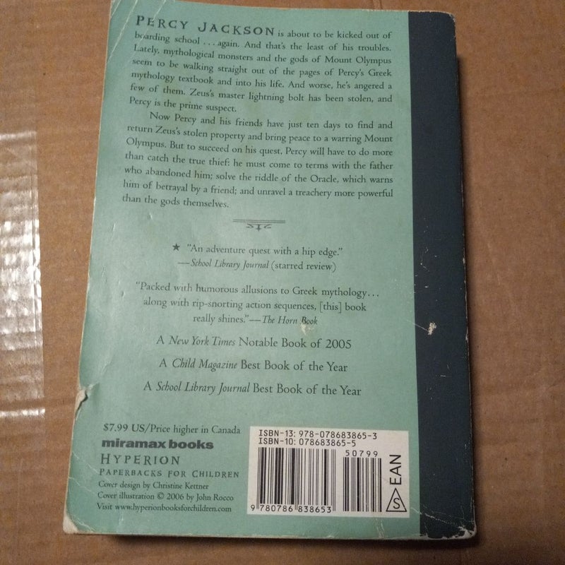 Percy Jackson and the Olympians, Book One the Lightning Thief (Percy Jackson and the Olympians, Book One)