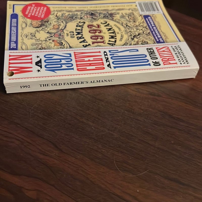 The Old Farmer's Almanac, 1992