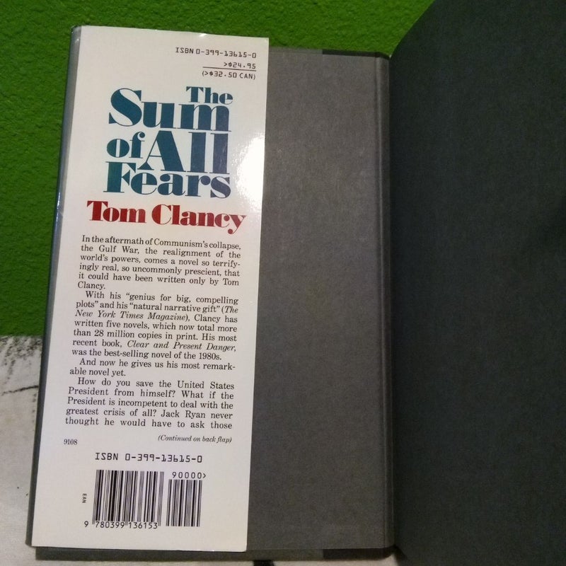 The Sum of All Fears - First Edition (Printing 1)