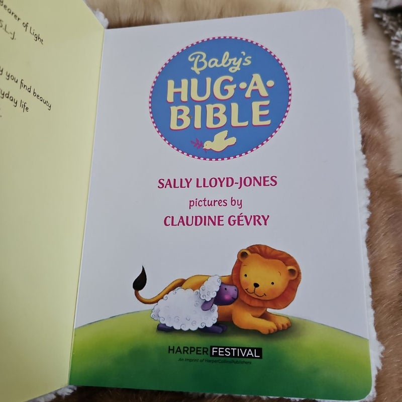 Baby's hug a bible