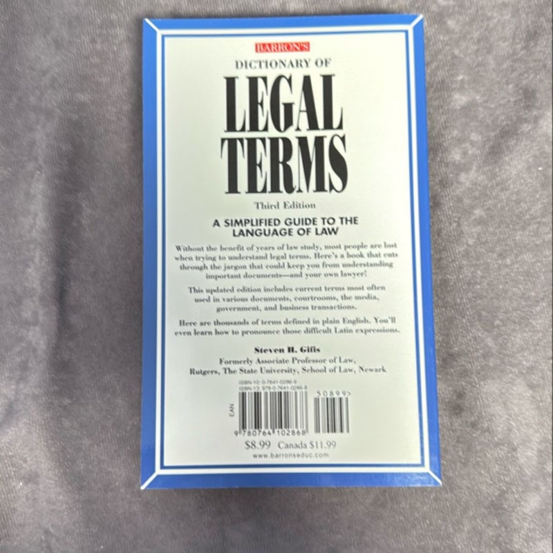 Dictionary of Legal Terms