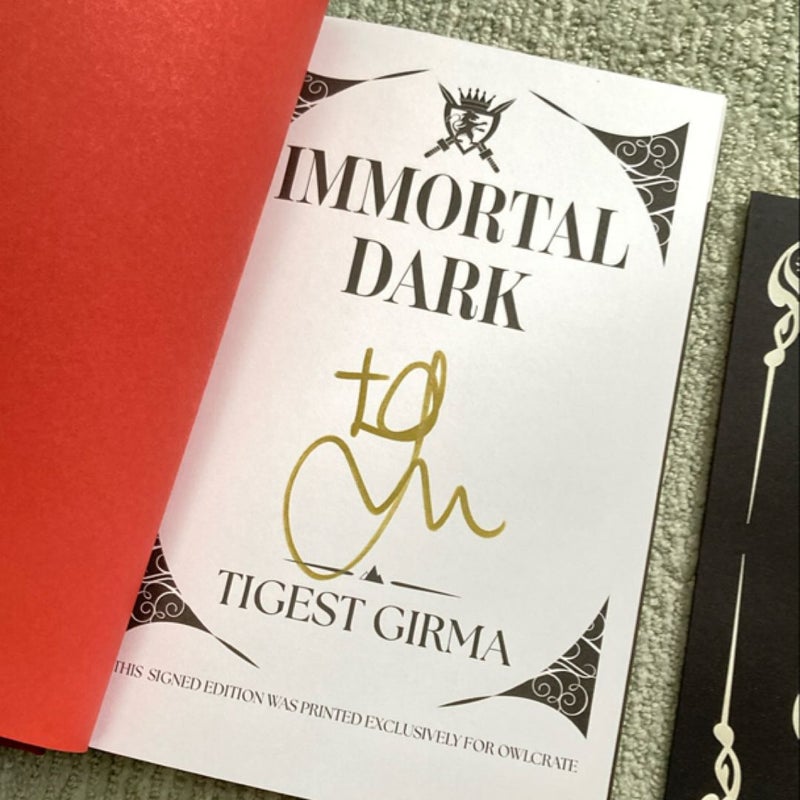 Immortal Dark and page overlays