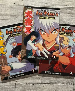 Inuyasha Ani-Manga, Vol. 1, 4 & 7