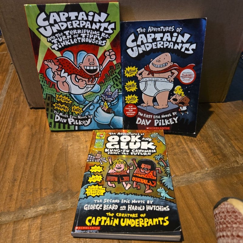 Captain Underpants and the Terrifying Return of Tippy Tinkletrousers bundle