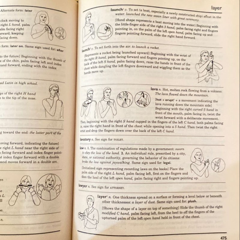 Random House American Sign Language Dictionary, Concise Edition