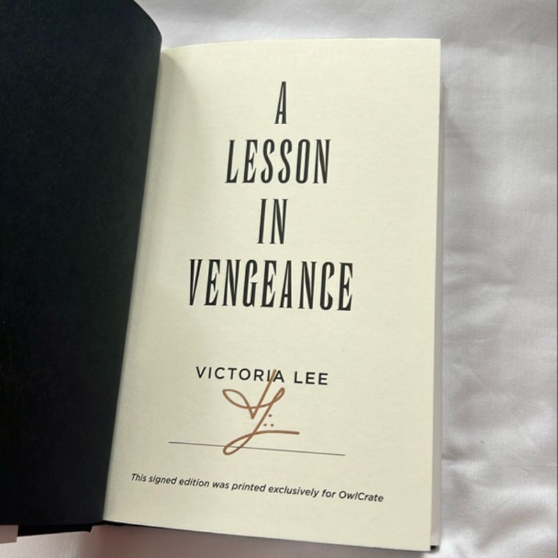 A Lesson in Vengeance (Owlcrate)