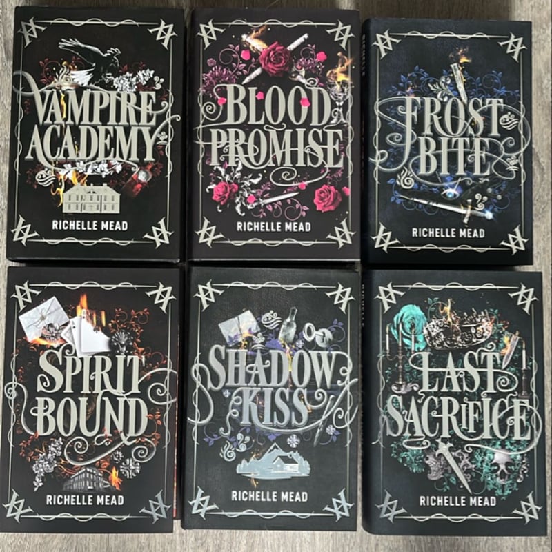 Vampire Academy Signed Fairyloot Special Edition Full Set by Richelle