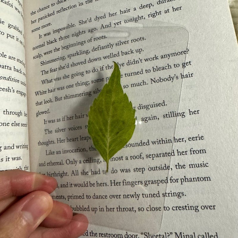 Real leaf window bookmark 