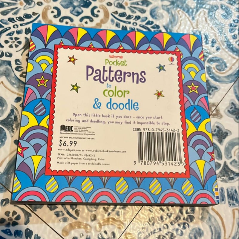 Usborne pocket patterns to doodle and color 